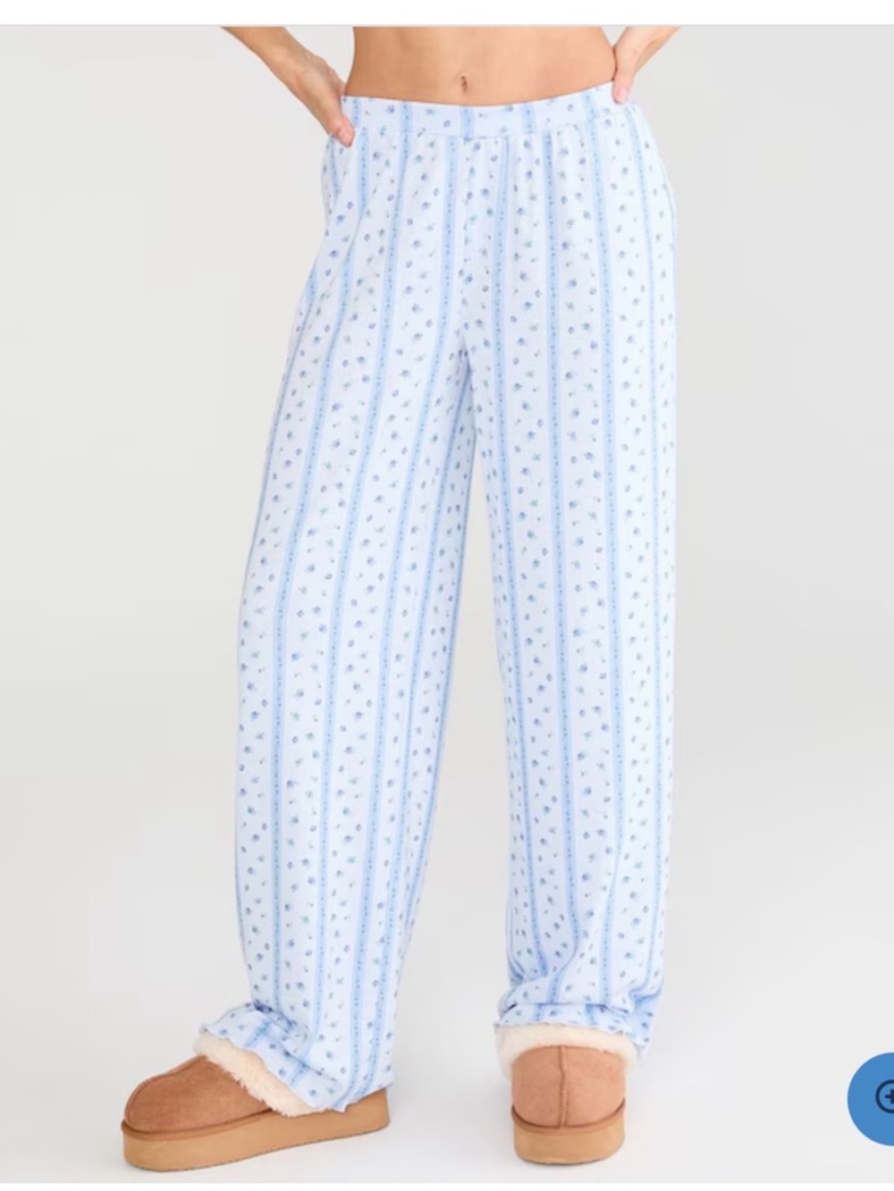 Aéropostale Floral Stripe Pointelle Sleep Pants XS